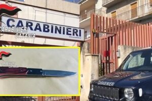 Adrano, 44enne litiga con i familiari e minaccia di uccidere i nipoti con un coltello: arrestato in flagranza