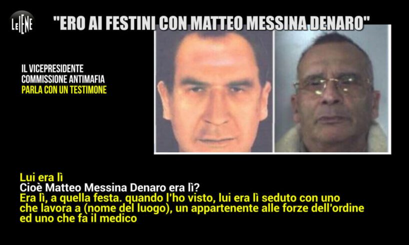 Messina Denaro, testimone a Le Iene parla di festini a luci rosse con un politico. L’ex La Vardera raccoglie la confessione