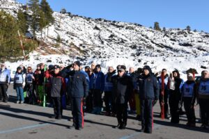 Linguaglossa, fiaccolata tricolore chiude la due giorni di sci dei Carabinieri: nel ricordo di Giovanni Andriano 