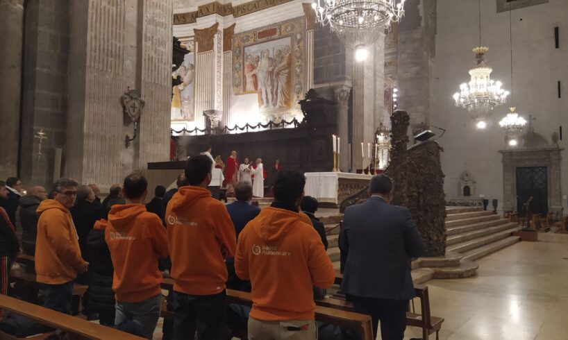 Catania, la Colletta Alimentare festeggia 10 anni assieme a Sant’Agata. L’Arcivescovo: “Anche questa è carità”
