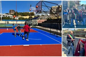 Biancavilla, inaugurato il nuovo campo di basket comunale: è intitolato a ‘Tanino La Piana’