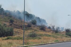 Paternó e Belpasso, vasto incendio tra via Scala Vecchia e Villaggio Giaconia: lambite alcune villette