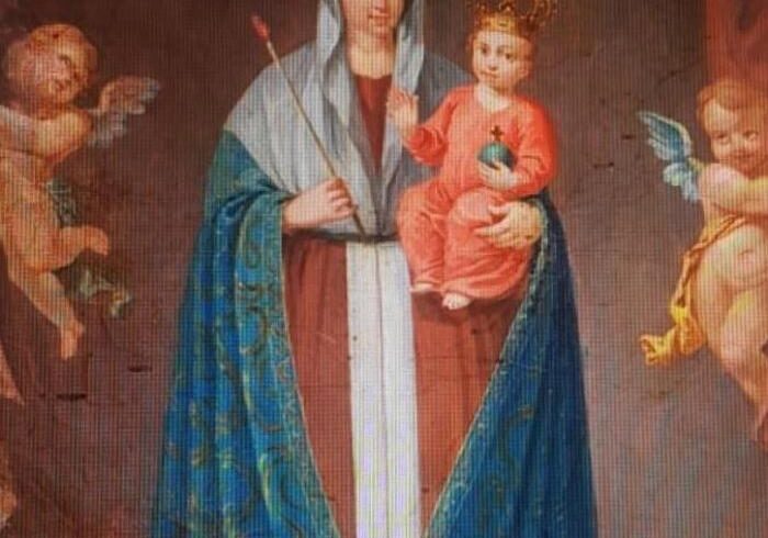 Il quadro rubato della ‘Madonna con il bambino’ torna all’oratorio di Campertogno (VC): comprato da un ignaro acquirente di Caltagirone