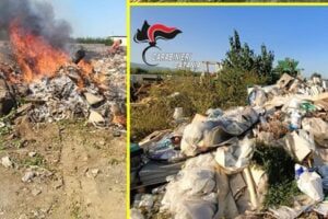 Giarre, rifiuti speciali bruciati nella discarica abusiva: 3 persone denunciate