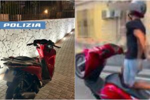 Catania, è un 17enne l’acrobata con lo scooter video-immortalato sui social: sanzione e fermo del mezzo per due mesi