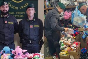 Catania, GdF sequestra 60 mila articoli contraffatti per bambini: avrebbero fruttato oltre 100 mila euro