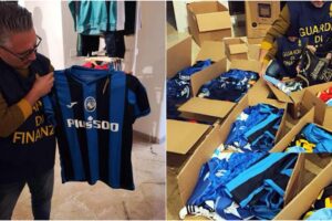 Giarre, sequestrate 800 magliette di calcio e basket taroccate: denunciato il commerciante
