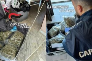 Catania, pusher 22enne con valigetta 24 ore e tuta ginnica nascondeva 2 kg di droga in soffitta: arrestato