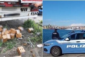 Catania, rubavano merce da un semirimorchio parcheggiato nel porto: 3 arrestati