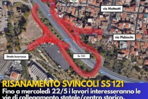 Misterbianco, risanamento svincolo SS 121: via ai lavori. Divieto di transito fino a mercoledì