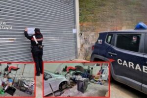 Belpasso, ‘trasforma’ il garage in un’officina meccanica abusiva: 42enne denunciato