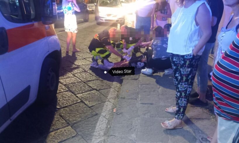 S. M. di Licodia, auto si scontra con uno scooter e conducente si allontana senza prestare soccorso