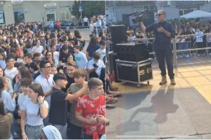 Bronte, ‘lezione’ di scolari e studenti alla Sagra del Pistacchio. Firrarello ai ragazzi: “Fa bene alla salute”