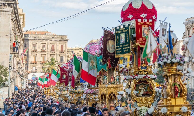 Catania, le Candelore di Sant’Agata: piccole opere d’arte donate alla Patrona