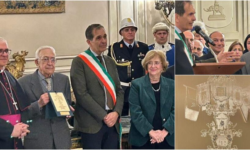 Catania, la ‘Candelora d’oro’ consegnata al grande attore Tuccio Musumeci: “Dedico il premio ai catanesi”