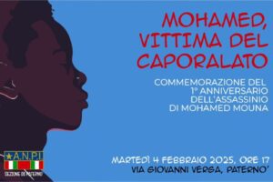Paternó, a un anno dalla morte si ricorda Mohamed vittima del caporalato