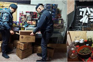 Bronte, padre e figlio arrestati per spaccio di droga e detenzione di esplosivi: GdF in allarme dopo via vai in abitazione