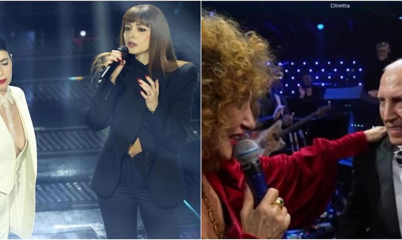 Sanremo, a Giorgia e Annalisa la serata delle cover: e Marcella Bella abbraccia il fratello Gianni