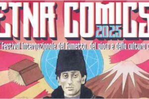 Catania, dedicato a Franco Battiato il manifesto di Etna Comics 2025: opera del disegnatore Igort