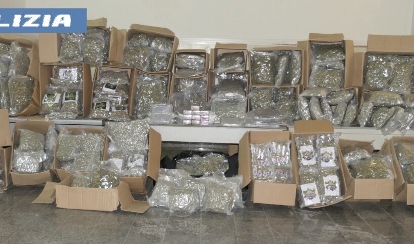 Catania, Polizia sequestra 250 kg di marijuana e 34 di hashish: nascosti in un Tir proveniente dalla Spagna (VIDEO)