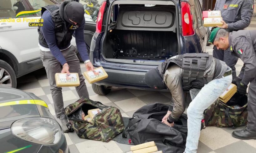 Catania, cocaina dal Sudamerica al porto etneo: 6 misure cautelari, beni sequestrati per 7, 7 mln