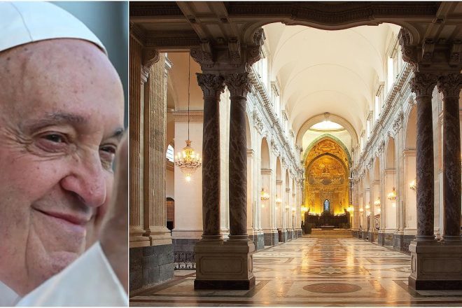 Catania, in tanti alla veglia in Cattedrale per la morte di Papa Francesco. Al Comune bandiere a mezz’asta