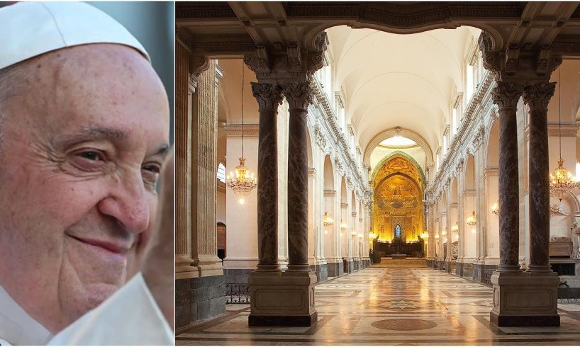 Catania, in tanti alla veglia in Cattedrale per la morte di Papa Francesco. Al Comune bandiere a mezz’asta