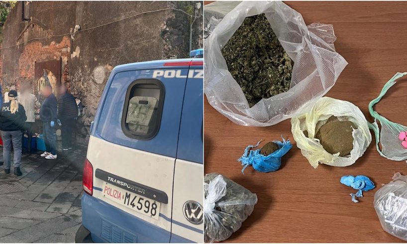 Catania, Polizia sequestra ‘droga dello stupro’ a San Berillo: controlli nel quartiere
