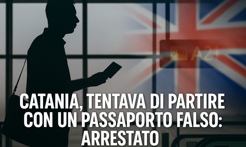 Catania, 33enne georgiano tenta di imbarcarsi per Londra con un passaporto falso: arrestato