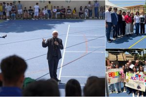 Biancavilla, l’Arcivescovo Renna visita la scuola ‘Sturzo’. Ai giovani: “Nei vostri sogni ci sia anche il bene degli altri”