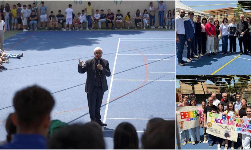 Biancavilla, l’Arcivescovo Renna visita la scuola ‘Sturzo’. Ai giovani: “Nei vostri sogni ci sia anche il bene degli altri”