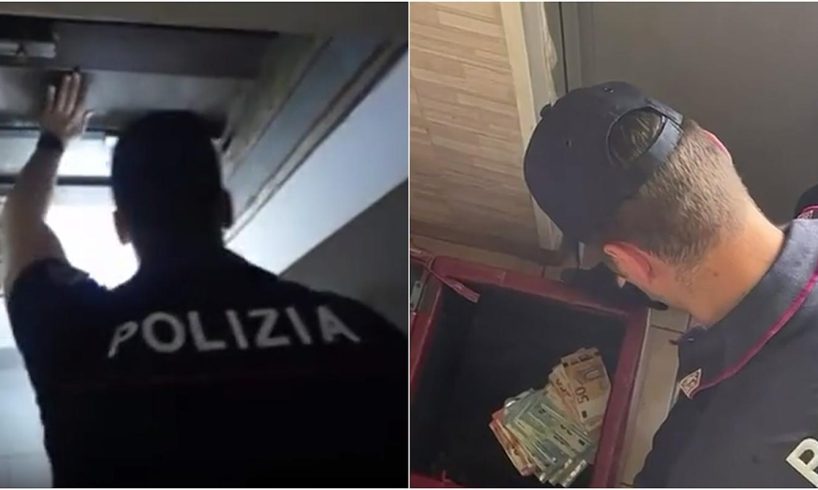 Catania, Polizia sequestra ‘drug room’ in una piazza di spaccio a San Cristoforo: 4 denunciati (VIDEO)