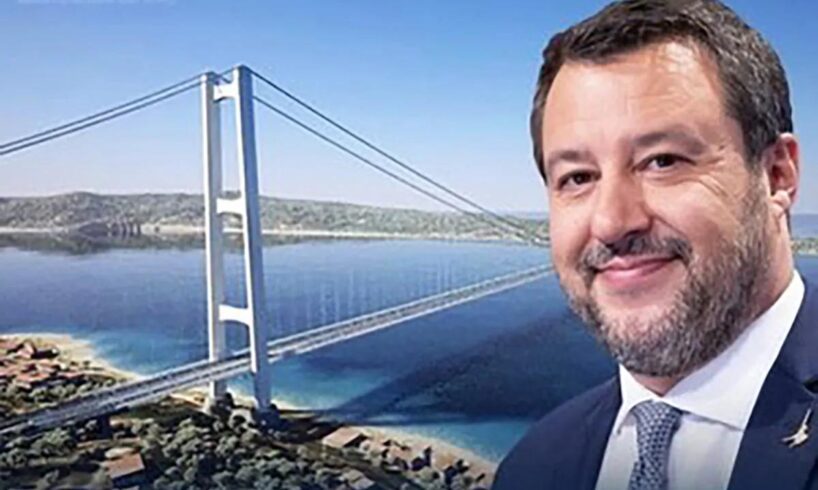 Salvini annuncia il progetto definitivo del Ponte sullo Stretto: “Sarà il più lungo a campata unica al mondo”