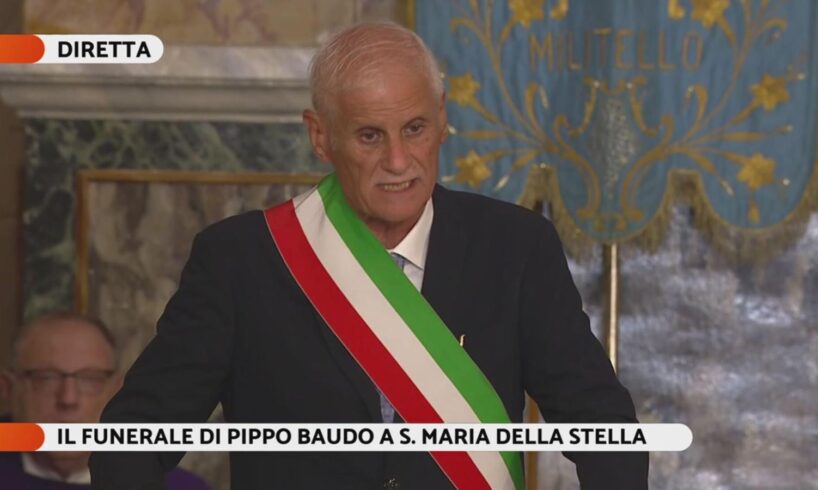 Il discorso del sindaco Burtone commuove Militello: “Pippo Baudo ha reso grande la nostra terra”