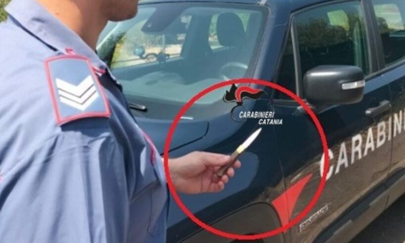 S. M. di Licodia, denunciato un 33enne con coltello e segnalato un giovane per droga