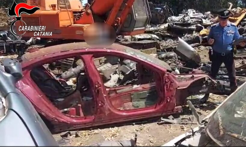 Aci S. Antonio, ricambi E auto rubate in un fondo agricolo: arrestato 33enne di Giarre (VIDEO)