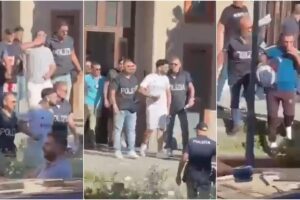 Adrano, la “sfilata” degli arrestati del blitz della Polizia: il VIDEO con le immagini