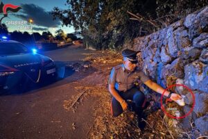 Mascalucia, sequestrati 90 grammi di cocaina nascosti in un muretto
