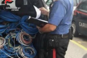 Catania, 34enne bloccato dai Carabinieri mentre rubava il rame dal Monastero dei Benedettini