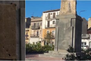 Adrano, rubata la lapide bronzea del Monumento ai Caduti. Il sindaco Mancuso: "Gesto meschino”
