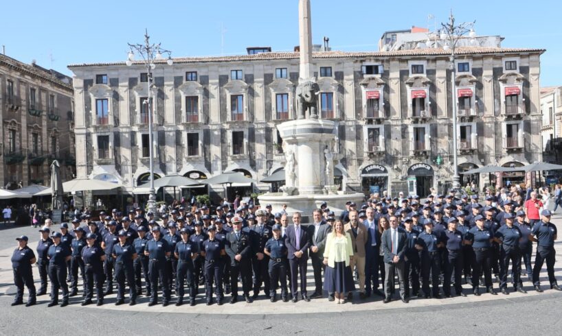 Catania, rinforzo record per la Polizia Locale: giurano 98 agenti. Entro il 2025 altri 22 assunti