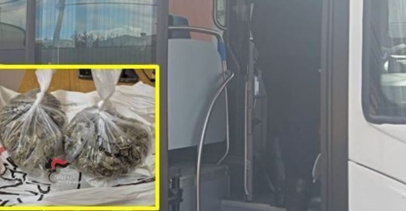 Randazzo, in autobus con 100 g di marijuana nello zaino: fermato minorenne
