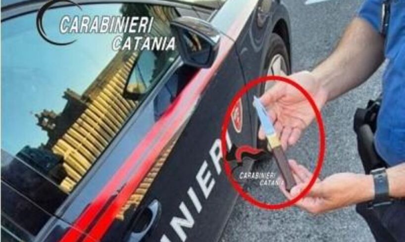 Paternó, ubriaco e armato di coltello semina il panico in un ristorante: denunciato 40enne.