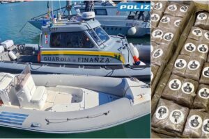 Maxi sequestro di hashish al largo di Marsala: bloccati un peschereccio e un gommone. 5 fermati