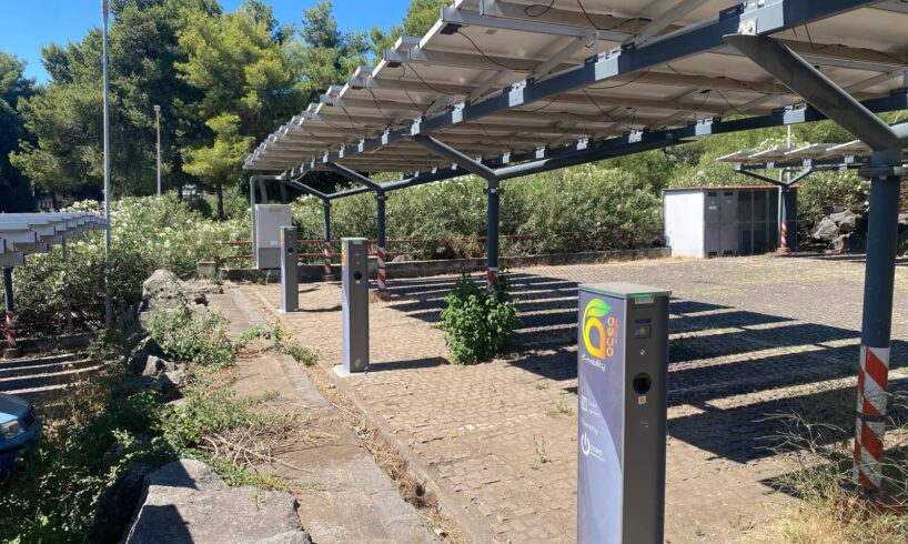 Catania, mobilità green all'Università: installate 16 colonnine smart al Campus di Santa Sofia