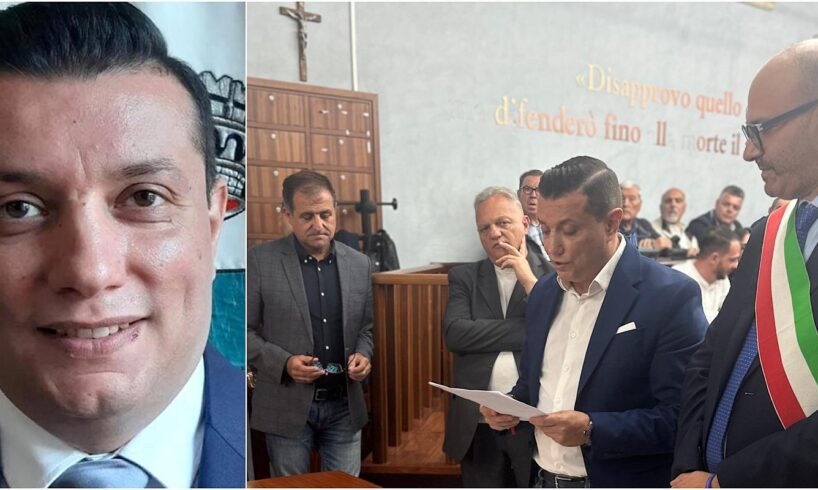Biancavilla, Vincenzo Amato giura come nuovo assessore: "La fiducia si conquista con i fatti"