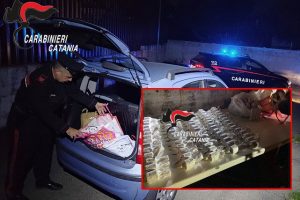 Catania, maxi-sequestro di fuochi illegali prima di Natale: 17 kg di bombe carta nel bagagliaio. Denunciato 32enne