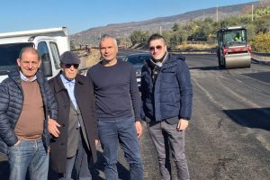 Bronte, lavori SS 284 al 75%: apertura in primavera. Sopralluogo del sindaco