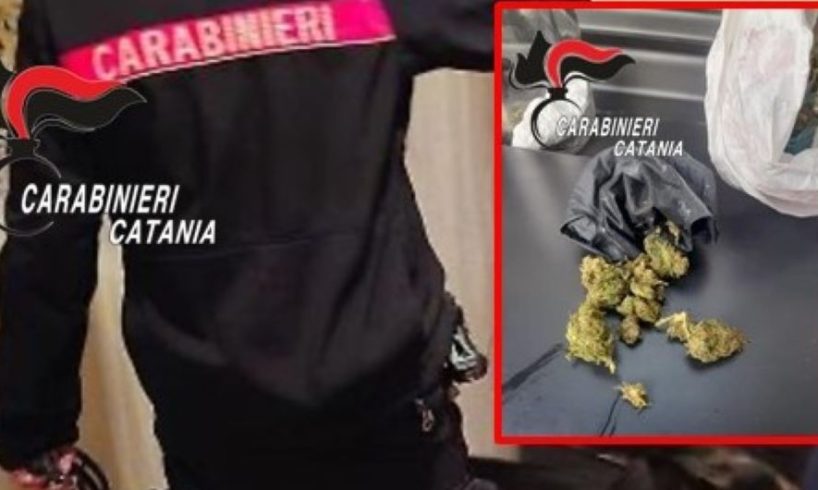 Biancavilla, il nascondiglio nel tubo di scarico: a casa di un 19enne oltre 50 grammi di marijuana