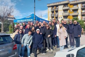 A Paternò il gazebo di Fratelli d’Italia: Galvagno e Ciancitto presentano i risultati del governo Meloni